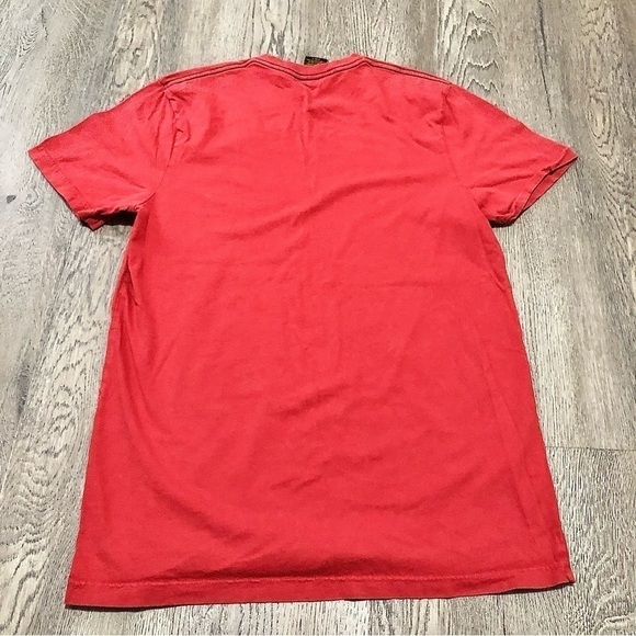 Lucky Brand Men's Sz M Burgundy T-shirt Graphic Dry Aces Death Valley Motorcycle - Picture 4 of 5